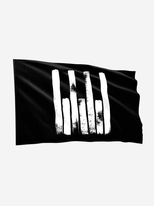 Rave Culture Emblem Flag Black
