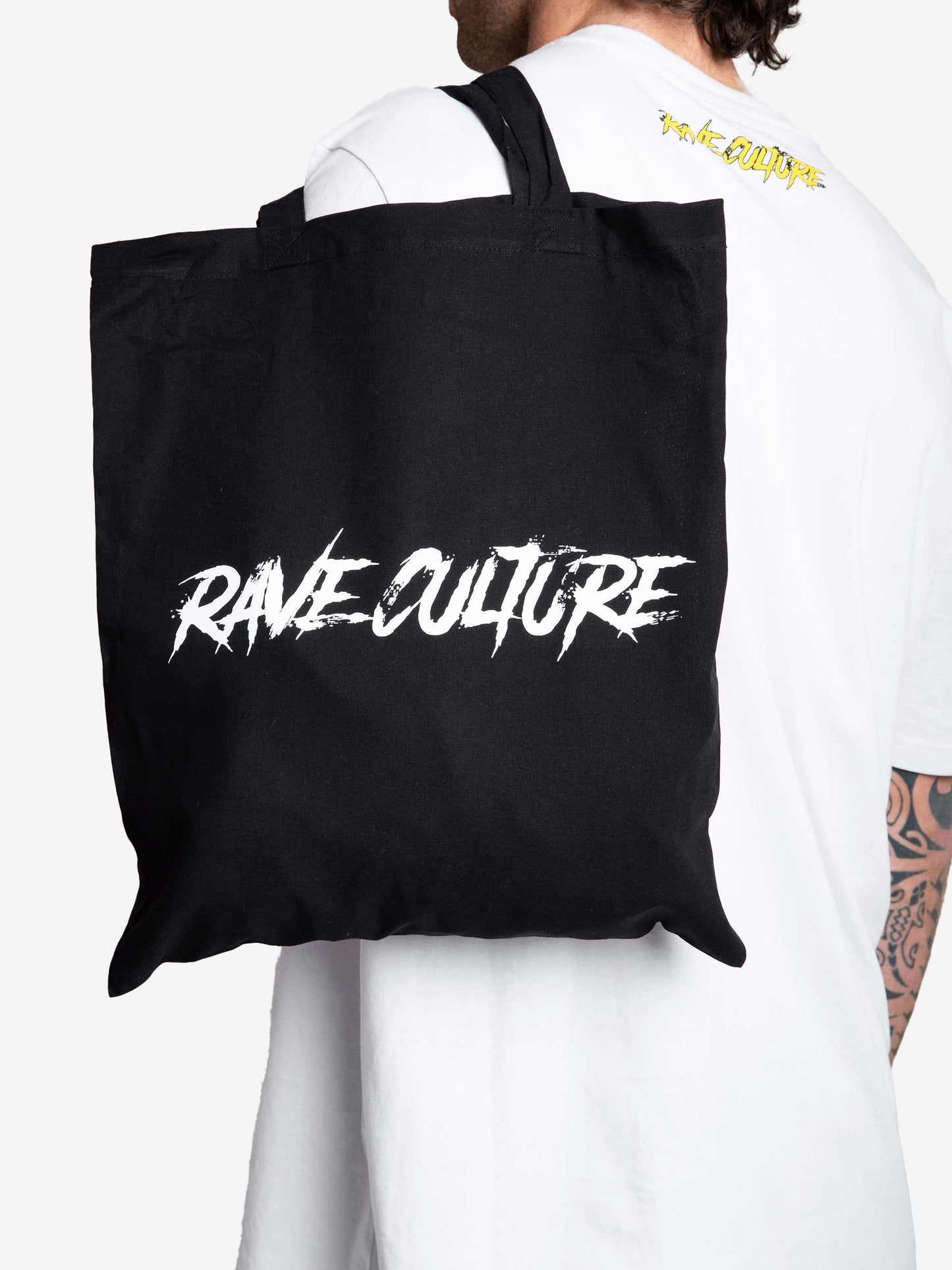 Rave Culture Cotton Tote Bag Black