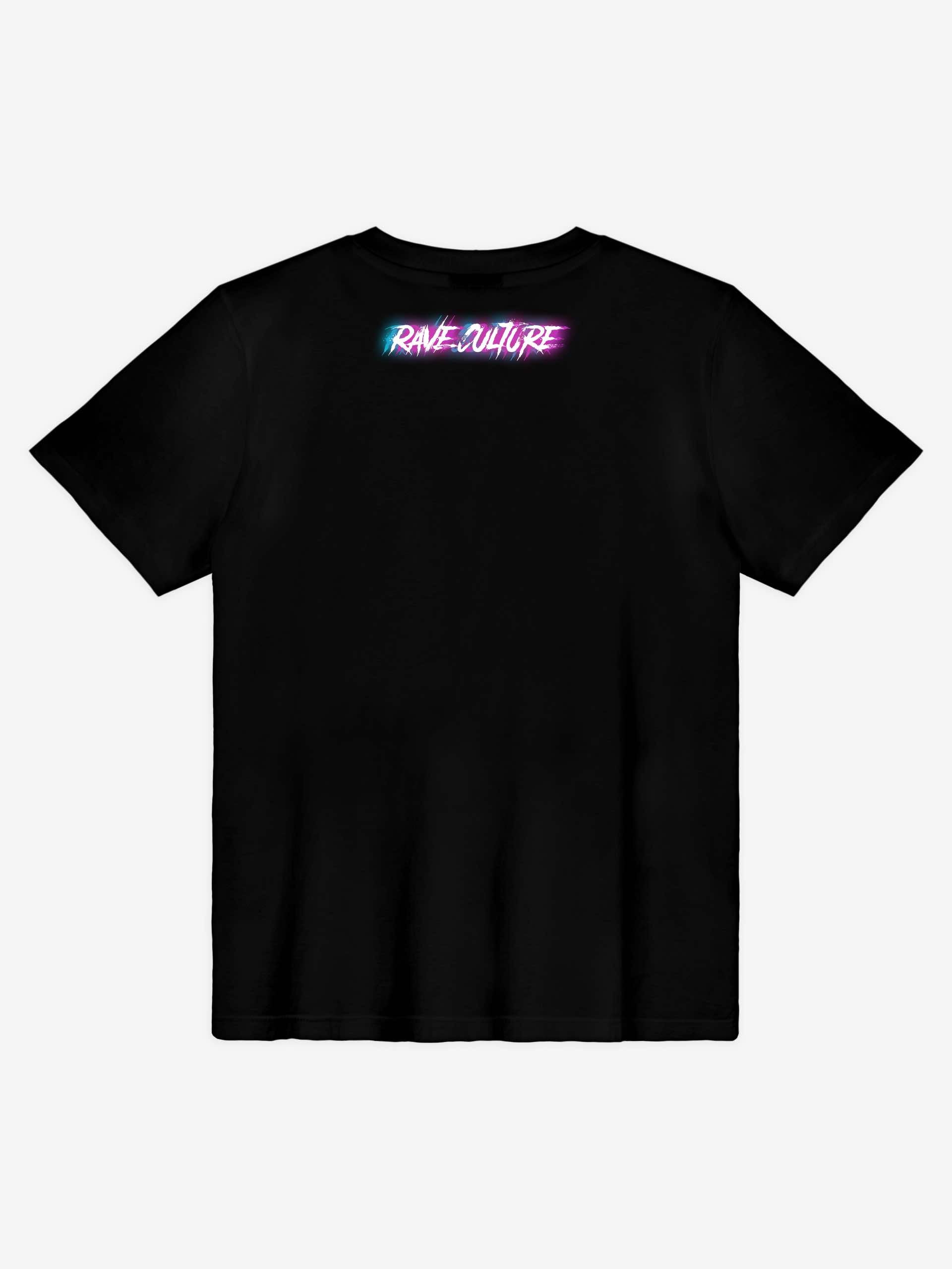 Rave Culture Glow Smiley T-Shirt Back - Rave Culture Shop