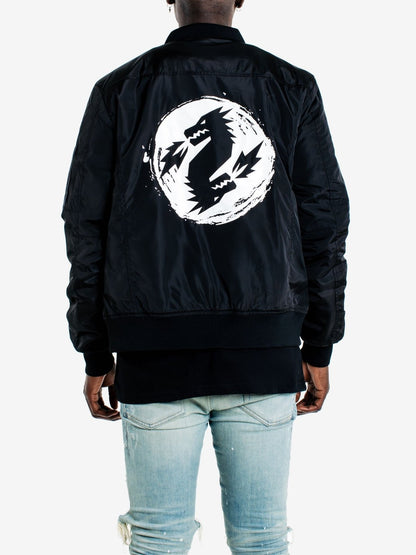 NWYR Bomber Jacket (Black & White) - Rave Culture Shop