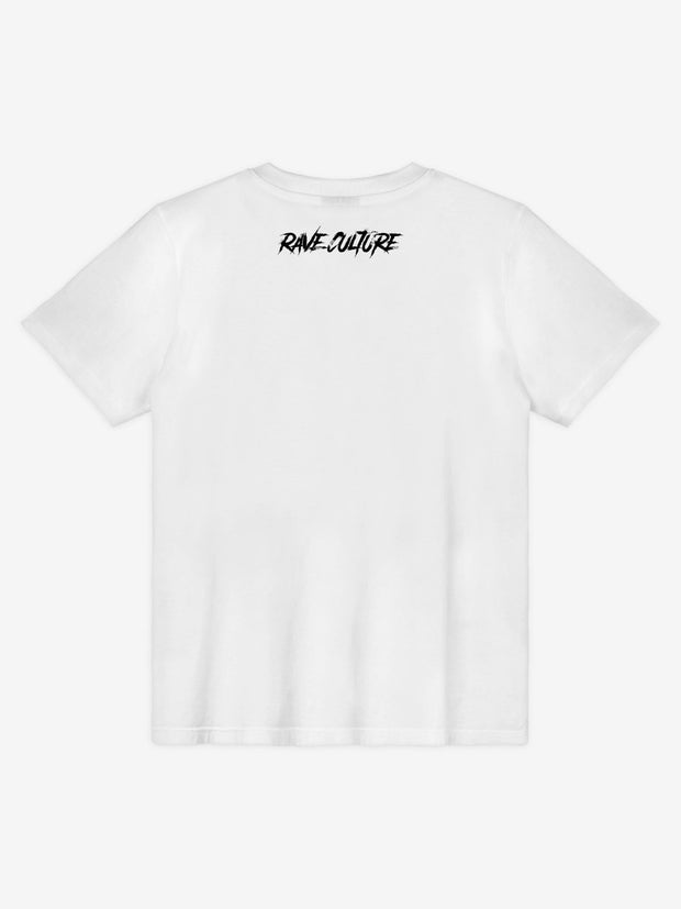 Rave Culture Emblem T-Shirt White - Rave Culture Shop