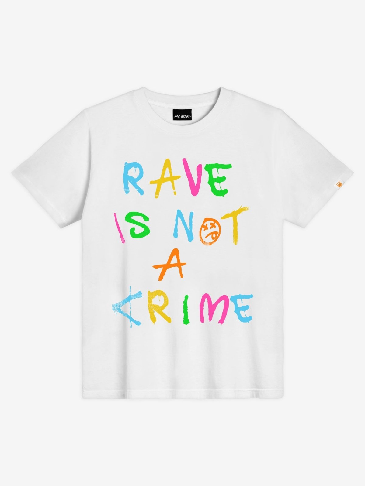 Rave Is Not A Crime Crayon T-Shirt - Rave Culture Shop